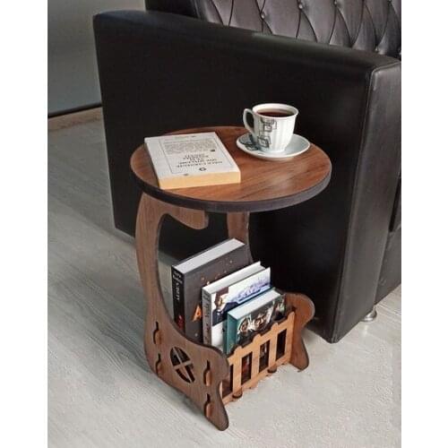 New Modern Step Shops Wood Side table Mdf Lam Laser Cut coffe table table basse