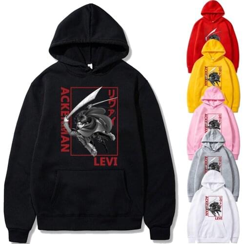 Attack On Titan Ackerman Hoodie Men Women Long Sleeve Tops Sweatshirts Unisex