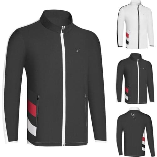 Golf Clothing Mens Casual Outdoor Sports Quick-Drying Breathable Sun Protection Clothing Summer Thin Windbreaker Jacket