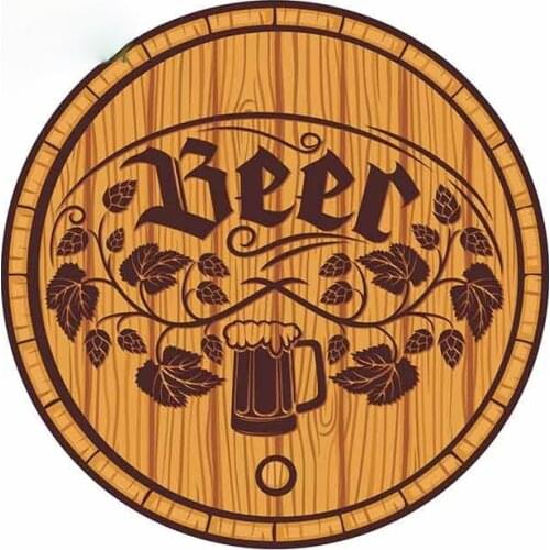 Creative Fine Decal Wooden Beer Fashion Decal Vinyl Car Sticker Anime Custom Printing Fashion Waterproof Decal Kk13*13cm
