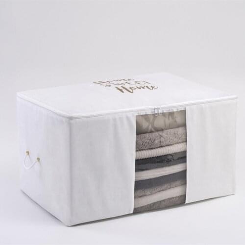 Folding Storage Box Dirty Clothes Collecting Organizer Case Non Woven Fabric With Zipper Rangement Maquillage Boite Closet