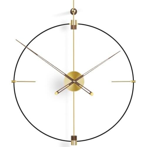 Modern minimalist atmosphere dining room wall table living room home fashion light luxury clock minimalist wall clock