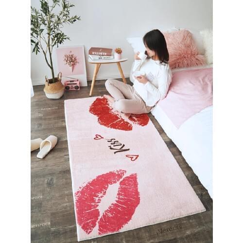 Modern simplicity Carpet bedroom ins bedroom living room Coffee table mat Bedside carpet Anti-slip mat strong absorbent carpet