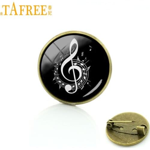 TAFREE Symphony music note pins promotion fancy musical note badge Wholesale for men women wedding business brooches gift T822