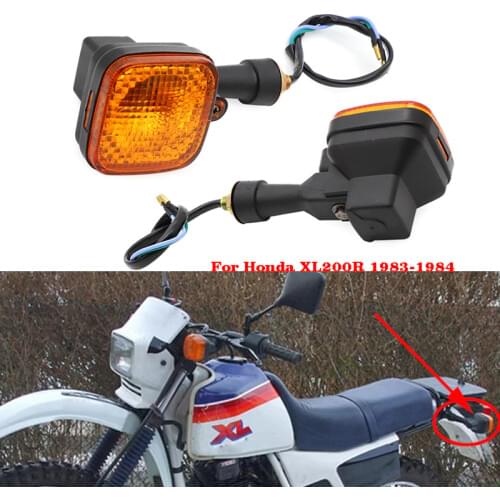 1 pair Intermitentes 12V 23W Moto Rear Signal Lamp Light Indicator For Honda Honda XL200R XL 200 R 1983 1984