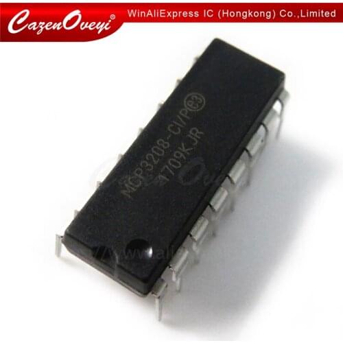 1pcs/lot MCP3208-CI/P MCP3208-BI/P MCP3208 DIP-16 In Stock