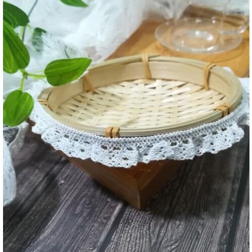 1Yards Elastic Lace Ribbon 1.6cm White Lace Fabric Trim Elastic Lace Cotton Sewing Dress Crafts cinta de encaje elastico T15