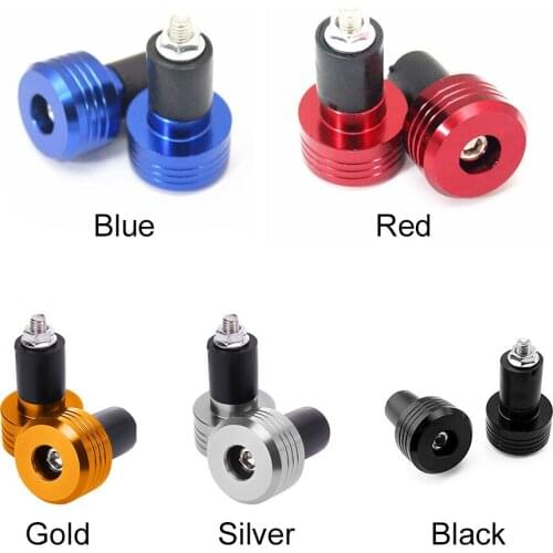 Fashion Universal Aluminum 2pcs Motorcycle Handlebar Counterweight End Plugs 22mm 7/8 Inch Motorcycle Handle