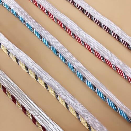 3M White Blue Grey Silver Piping Lip Cord Trim Pillow Cushion Upholstery Edging Trim DIY Sewing Supplies accessories Material