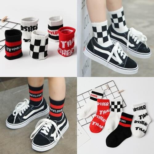 5 pairs/lot Spring Autumn cotton Socks Children Socks Boys Girls Socks baby socks sports socks kids socks medium tubes socks