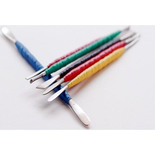 6pcs/set Cay Tools Pottery Sculpture Handmade Art DIY Clay Clay Tool Stainless Steel Double Heads Home Handicraft Tools Perfect