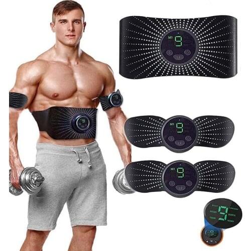 Abs Toner EMS Abdominal Muscle Stimulator Wireless Portable Slimming Belt Waist Arm Leg Weight Loss Fitness Equipment Unisex