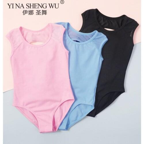 Ballet Tight Dress Girls Sleeveless Leotard Tights Summer Dance Costume Children Chiffon Dress Ballet Dance Skirt For Kids