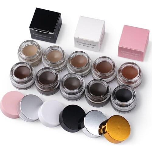 Eyebrow Pomade Gel Waterproof Long Lasting Eye Brow Cream Eyebrow Tint Private Label Eye Makeup Cosmetics Tool Customized Logo