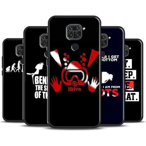Scuba Diver Diving Underwater Snorkeling Case For Xiaomi Redmi 9 9C 9A 8A 7A 10X K30 Ultra Cover For Redmi Note 8 9 Pro 7 8T 9S