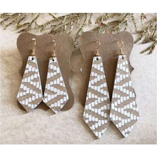 Quadrilateral Earring Metal Cutting Die for Leathercraft DIY Cutter Pendant Decor Leather Fabric Paper Customized Christmas Dies