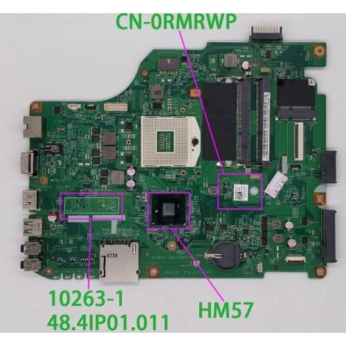 CN-0RMRWP 0RMRWP RMRWP 10263-1 48.4IP01.011 HM57 for Dell V1540 1540 NoteBook PC Laptop Motherboard Mainboard