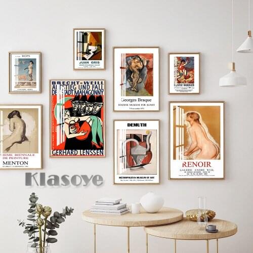 Vladimir Mayakovsky Art Prints Goya Canvas Painting Renoir Retro Wall Picture Exhibition Museum Poster Living Room Home Decor