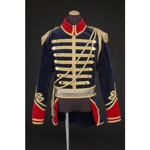 The Ballet Musical Soldier Cosplay Costume Top Jacet With Hat Medieval Military Officer Jacket Custom Made H001