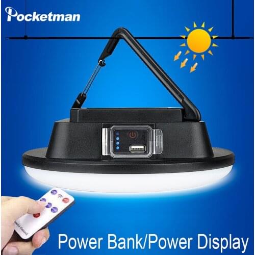 500W Remote control solar charging 100LED energy-saving bulbs portable lanterns USB outdoor camping night market stall lighting
