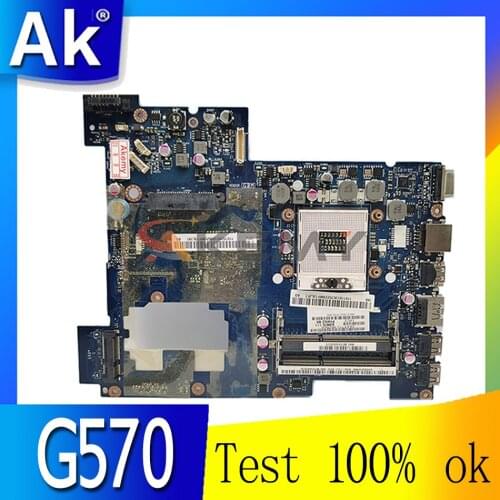 Laptop motherboard For LENOVO IdeaPad G570 HM65 PGA989 HDMI Mainboard PIWG2 LA-675AP 11013570