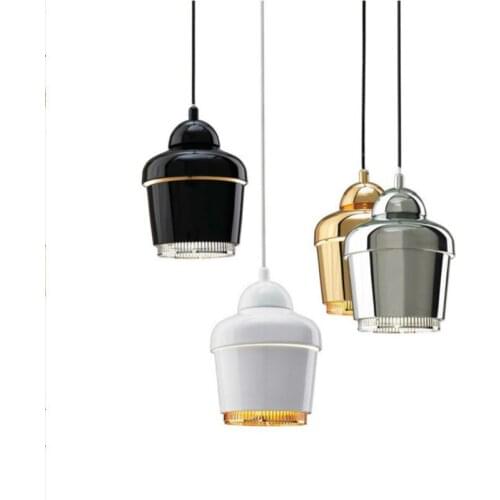 Post-modern Artek Metal Plated 4 Colors Led E27 Pendant Light For Dining Room Bar Bedside Deco Dia 18cm 80-265v 1208