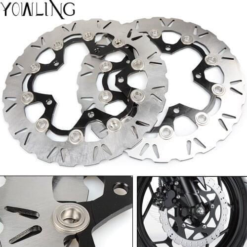 One Pair CNC High quality Motorcycle Front Floating Brake Disc Rotor for SUZUKI DL650 ABS/NON DL650ABS 2007 2008 2009 K7 K8 K9