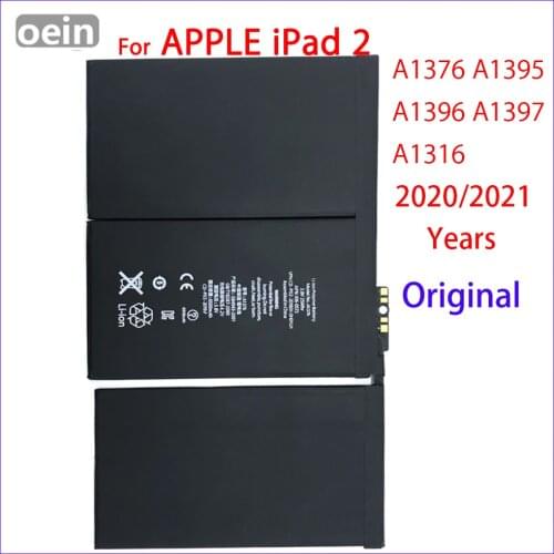 Oein Original A1376 Battery For iPad 2 A1395 A1396 A1397 Genuine batteries