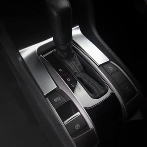 For Honda Civic 10th 2016 2017 2018 Gear Box Panel Cover Dashboard Panel Internal Gear Side Moulding Cover Trim LHD