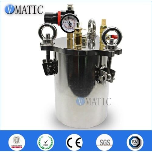 High Quality 5L Stainless Steel 304 Material Stainless Steel Storage Glue Stirred Pneumatic Air Pressure Barrel Tank