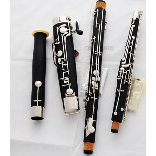 Professional Full size Bassoon C Tone 2 Bocals Silver Key New With Case