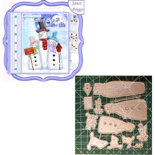 Snowman Christmas Metal Fustelle Metalliche Per Scrapbooking Die Cuts For Paper Crafting