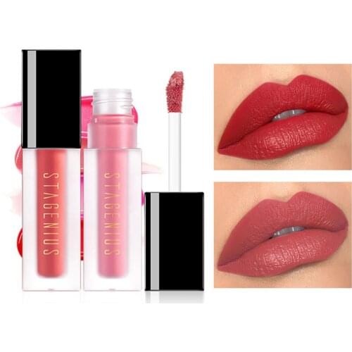 STAGENIUS Waterproof Velvet Matte Lip Gloss Liquid Lipgloss Beauty Makeup Tool