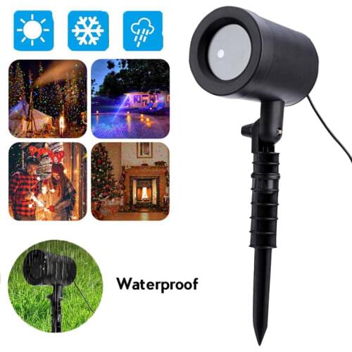 LED Stage Light Outdoor Garden Lawn Lamp Waterproof Disco Lamp Laser Light Projector Stage Lighting Effect Decoration EU US Plug