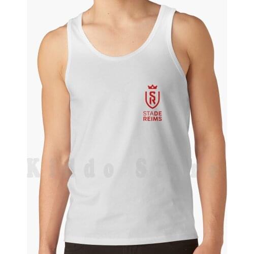 Stade De Reims-Sdr Tank Tops Vest Sleeveless Sdr Stade De Reims Reims Foot Football Red White Rouge Blanc