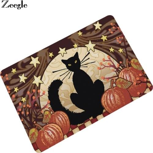 Zeegle Doormat Floor Mat Waterproof Rubber Carpet Anti Slip Outdoor Mat Modern Cartoon Indoor Rug Washable Exercise Area Rug