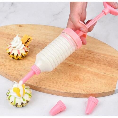 1 Set Pastry Nozzle Kit Food Grade Safe Pink DIY Baking Cake Decorating Tools for Kitchen Accessories Pastry Tools Bakeware