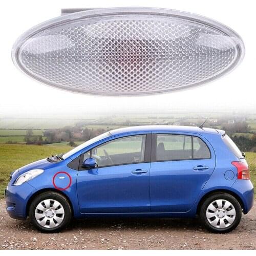 1pc For Toyota Corolla Camry Yaris RAV4 Side Turn Signal Marker Light Lamp Bulb Amber 12V LED Car Light Assembly 81730-0D032