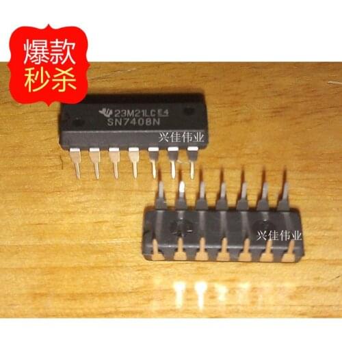 10PCS New original authentic 7408 SN7408N DIP14 DIP IC TI