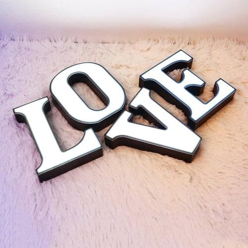 18CM Led Letter Name Light Luminous 26 Alphabet Home Decoration Number Party Light Battery Romantic Wedding Decoration Drop Ship