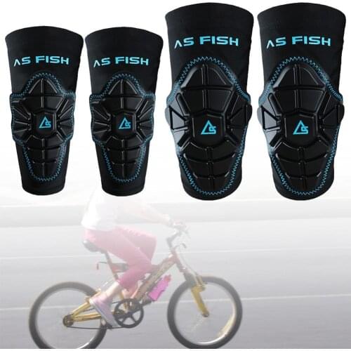 2pcs/set Kids Knee Elbow Pads Protective Gear Set Wrist Guard for Outdoor Sports Skating Cycling Bike Rollerblading Scooter