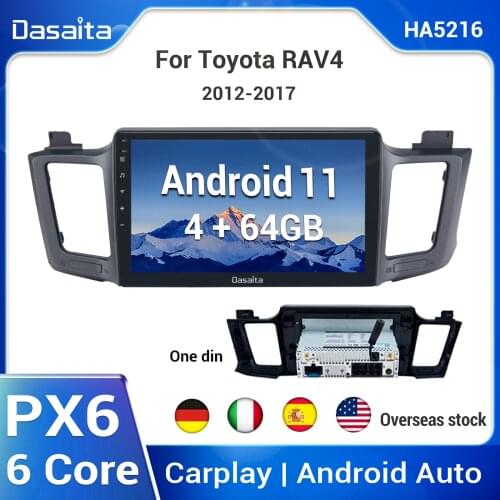 Dasaita 10.2" Android 10.0 Multimedia Player Car Radio Player Stereo for Toyota RAV4 GPS 2014 2015 2016 2017 1280*720 Carplay