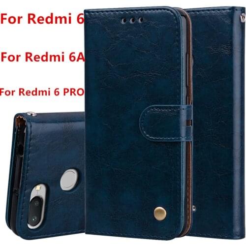 For Xiaomi Redmi 6A Case Redmi 6 Cover Redmi 6 PRO Couqe Soft Silicone Back Cover Leather Flip Case For Redmi6 pro 6A Phone Case
