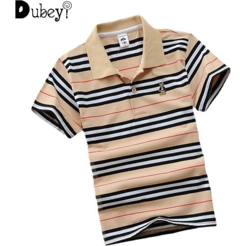 Designer Brand Kids Luxury Polo Shirt Teenage Boys Girls Clothes Kids Striped Polo Shirt Outfits Size1-15 Years Old Boys