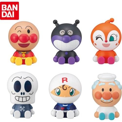 Bandai Genuine Shellless Gacha Series 5 Anpanman Baikinman Horaman Rollpanna Anime Action Figures Gacha Toys Gifts for Kids
