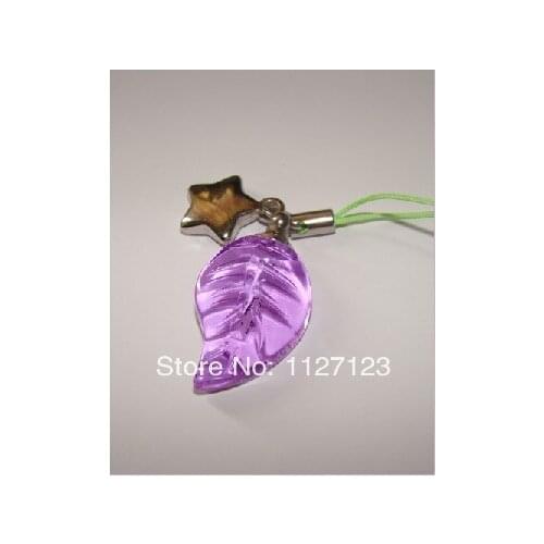 25pcs/lot purple maple leaf Rice vials pendants rice vial pendant perfume empty glass bottle glass spray perfume bottle