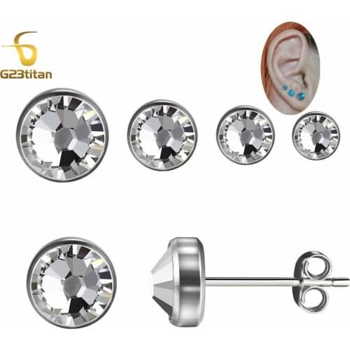 Серьги с камнями G23titan China At AliExpress