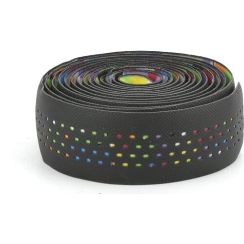 Road Bike Bicycle Handlebar Tape Anti-Vibration EVA PU Bent Handle Bar Tape Cycling Racing Breathable Handlebar belt +2 Bar Plug