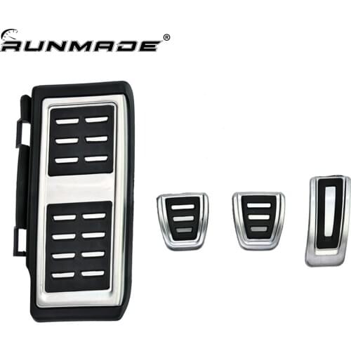 Runmade MT Car Pedal Covers For VW Golf 7 GTi MK7 Polo Passat B8 Skoda Rapid Octavia A7