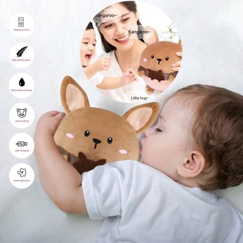 New Plushie USB Charging Bouncing Ball Stuffed Toys Bouncing Ball Talking Baby Electric Doll Kawaii Plush Stuffed Animals Dolls